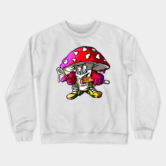 Gary the Fly Agaric Crewneck Sweatshirt by CreativeOpus